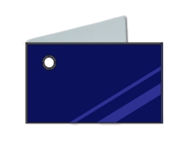 Naamkaartjes Effen marine blauw