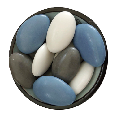 Doopsuiker Vintage blauw Mix 5 Kg