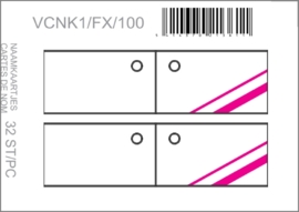 Carte de non Uni blanc-Fuxia