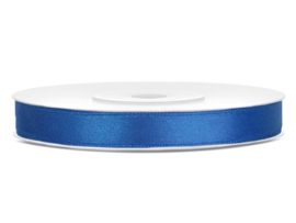 Satijn lint cobalt blauw 6 mm