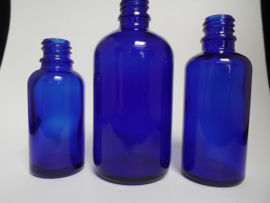 Fles Blauw Glas 30 ml