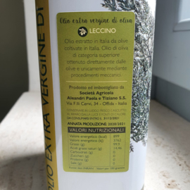 Frantoio Biofattoria Aleandri - Olio d'Oliva - Leccino - 1 Lt