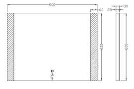 Wiesbaden Sunny dimbare LED condensvrije spiegel 80x60x3 cm