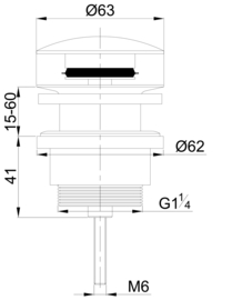 Wiesbaden clickwaste 5/4" mat zwart