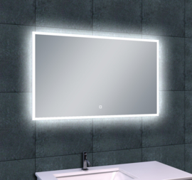 Wiesbaden Quatro LED condensvrije spiegel 100x60x4,3 cm