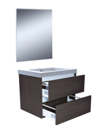 Vision meubelset (incl. spiegel) 60 cm houtnerf grijs