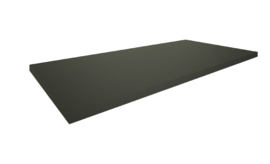 Marmaris Topblad 100x46x2,5 cm mat zwart