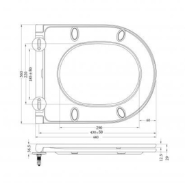 Stereo wandcloset rimless met Flatline toiletzitting softclose en quick release mat wit