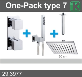 Wiesbaden inbouwthermostaat set type 7 (vierkant 30 cm plafondbevestiging)