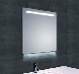 Wiesbaden Ambi One LED condensvrije spiegel 60x60x3,7 cm