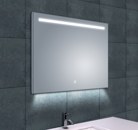 Wiesbaden Ambi One LED condensvrije spiegel 80x60x3,7 cm