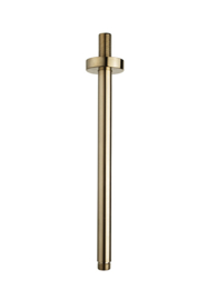 Luxe douche-arm rond plafondbev. 30cm geborsteld messing