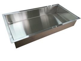 Wiesbaden RVS inbouwnis 30x60x10cm