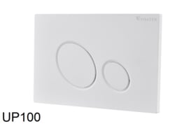 Wiesbaden X10 drukplaat voor inbouwreservoir mat wit