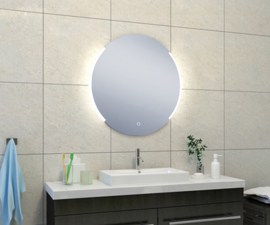 Round spiegel met LED verlichting & verwarming 80 cm
