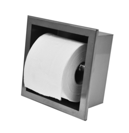 Inbouw-toiletrolhouder RVS