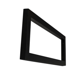 Mat-zwarte vierkante supportbeugel 40x14