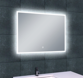 Wiesbaden Quatro LED condensvrije spiegel 80x60x4,3 cm