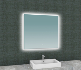 Soul spiegel + Led rechthoek 80x80cm