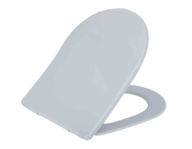 Wiesbaden Shade Slim toiletzitting + deksel one-touch wit