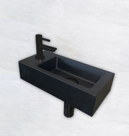 One Pack Mini-Rhea links fontein 36x18x9cm mat-zwart