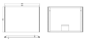 Wiesbaden Duo LED condensvrije spiegel 80x60x3,8 cm