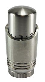Riko luxe thermostaatknop M-30 geborsteld staal