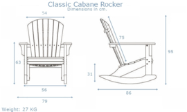 Classic Cabane rocker driftwood