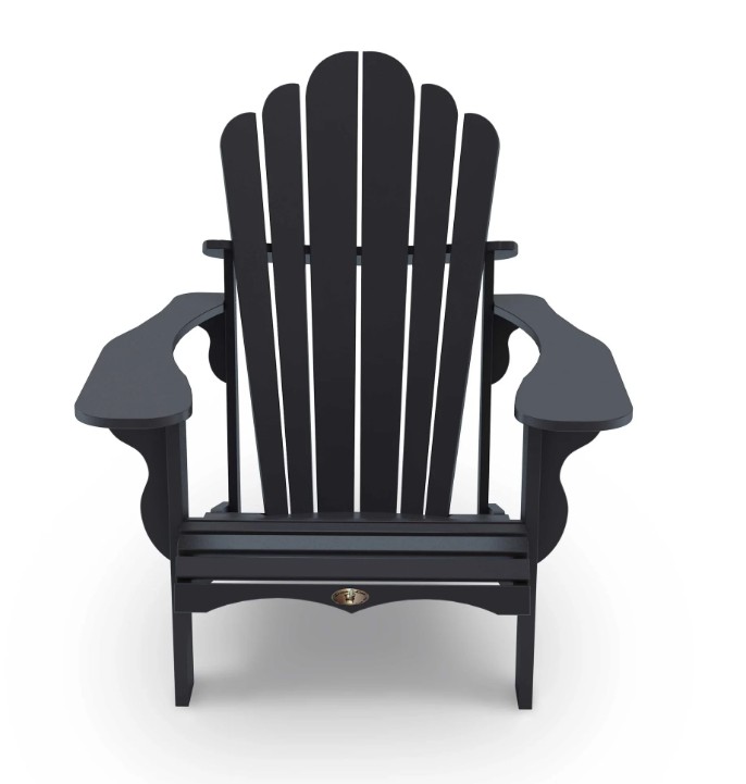 LeisureLine Adirondack chair- Black