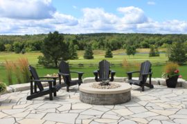 LeisureLine Adirondack chair- Black