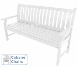 Classic garden bench white