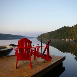 LeisureLine Adirondack chair - Red