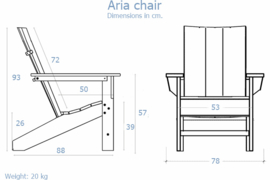 LeisureLine modern adirondack red