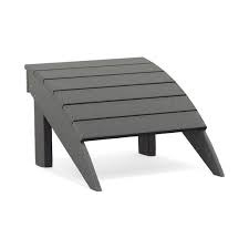 Seaside Casual Footstool charcoal / dark grey