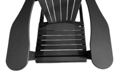 Cabane lazy leisure Adirondack chair black