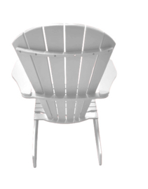 Cabane lazy leisure Adirondack chair white