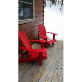 LeisureLine Adirondack chair - Red