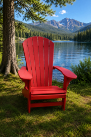 Cabane LeisureBack Adirondack chair red
