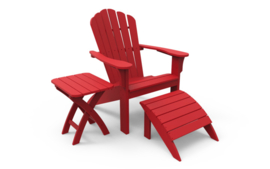 Harborview footrest Cardinal red (18341)