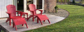 Classic Cabane footrest cardinal red