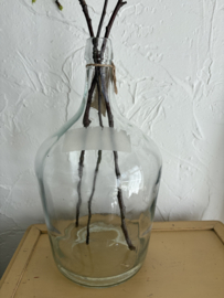 Transparante glazen fles
