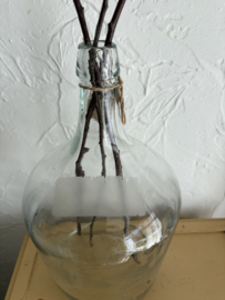 Transparante glazen fles