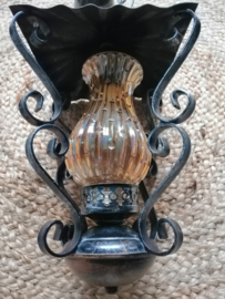 zwart metalen hanglampje