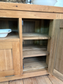 teak houten kastje