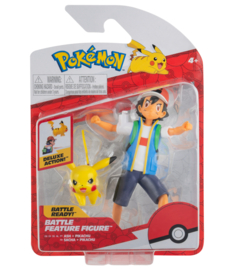 Pokemon Battle Feature Figure - Ash & Pikachu (New)