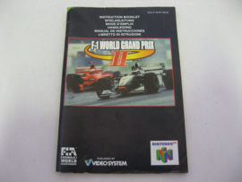 F-1 World Grand Prix II *Manual* (NEU6)