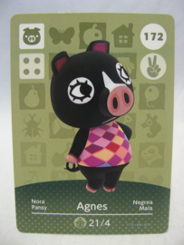 Animal Crossing Amiibo Card - Series 2 - 172: Agnes