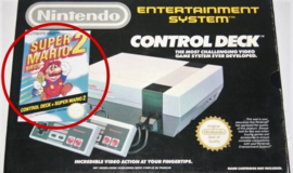 Super Mario Bros. 2 NES Control Deck Bundle Sticker - Unused!
