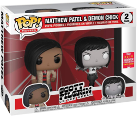 POP! Matthew Patel & Demon Chick - Scott Pilgrim vs The World - 2 Pack - Funko 2018 Summer Convention Exclusive (New)