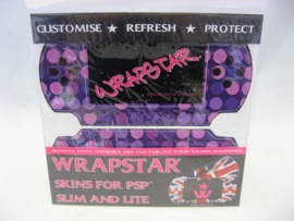 Wrapstar PSP Slim & Lite Skin 'Purple Dots' (New)